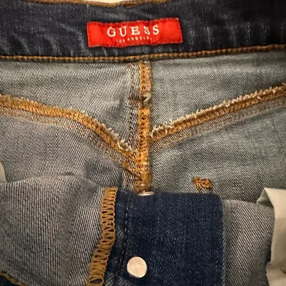 Guess Vintage 80s Acid Denim Skirt, size 30 - Picture 4 of 6